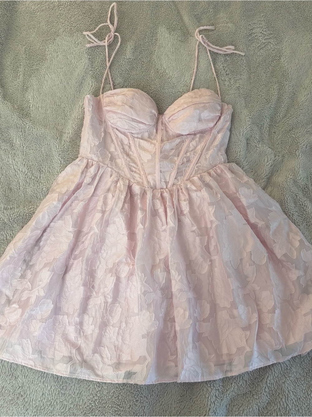 Kiss the Sky Bustier Lace Mini Dress